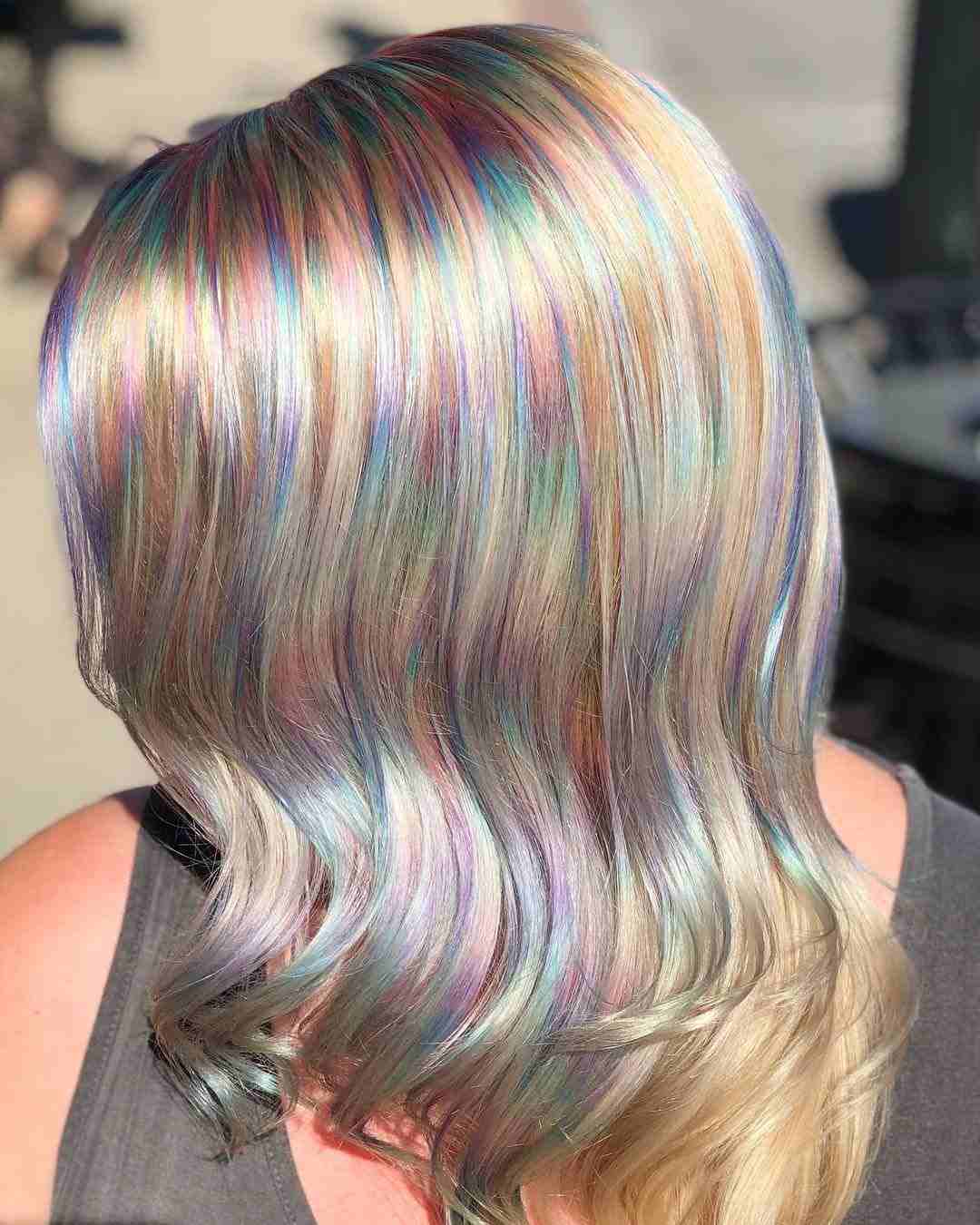 Opal Hair Highlights Platinum Blonde Hair Summer Hair Trends