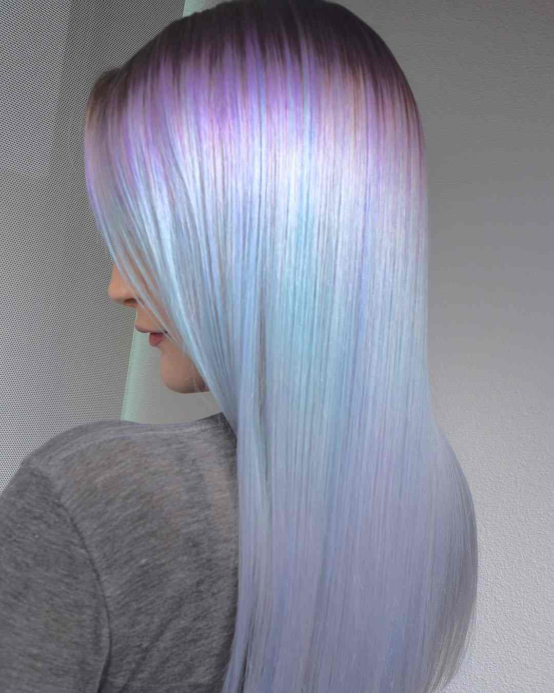 Opal hårtrender pastell hårfärg långt hår modetrender sommaren 2019