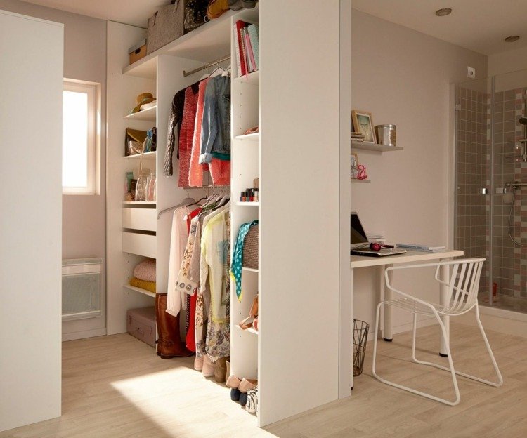 Beställ-garderob-idéer-hylla-kläder tång-förvaringslådor-lådor-skrivbord-arbetsplats-vardagsrum