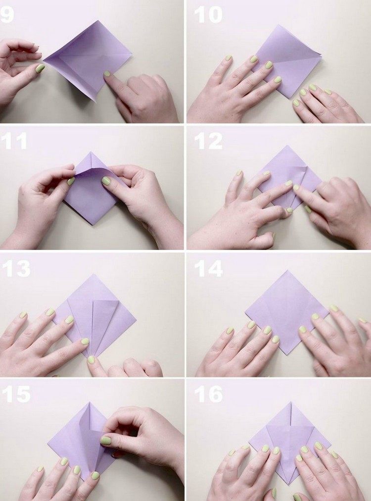 origami-blomma-lilja-vikning-instruktioner