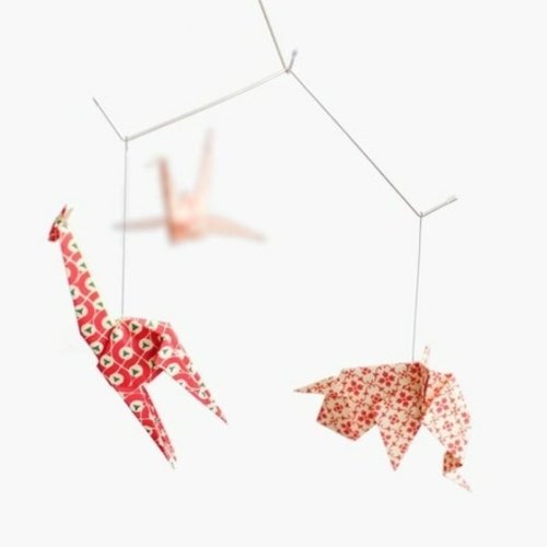 Barnrums origami dekoration idé