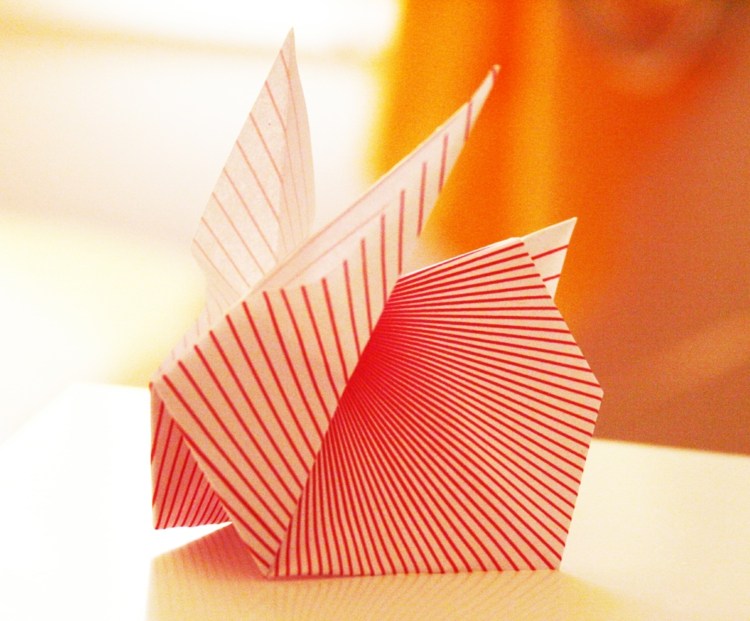 origami kanin origami kanin rand röd idé söt