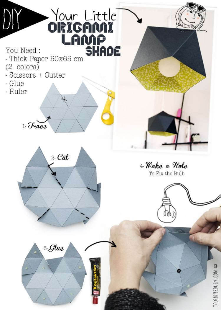 origami-lampa-diy-instruktioner-grå-gör-det-själv-vik-lätt-lim
