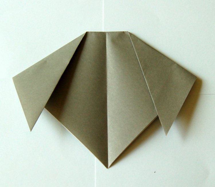 tinker origami djur gör hundöron själv att leka barn