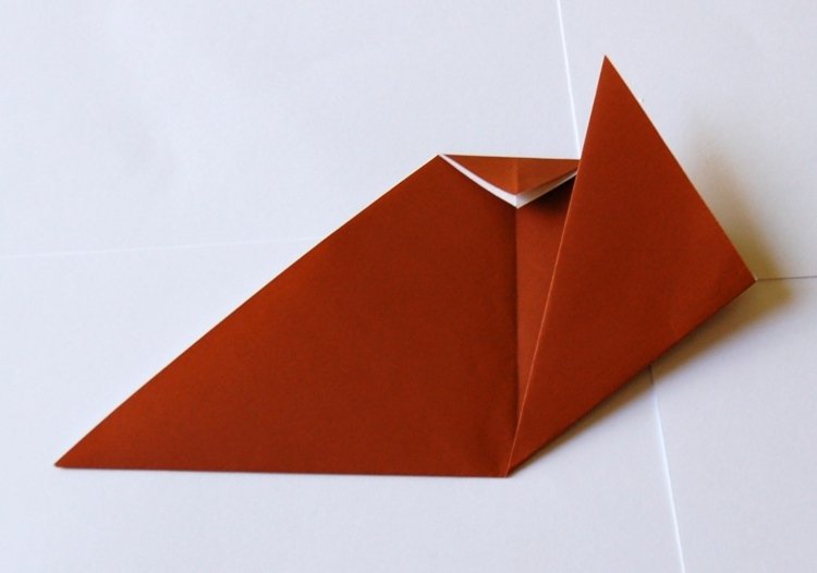 hantverk origami djur barn fritid DIY steg 6