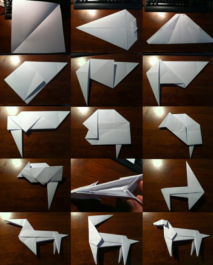 origami djur tinker taxpapper vikning idé
