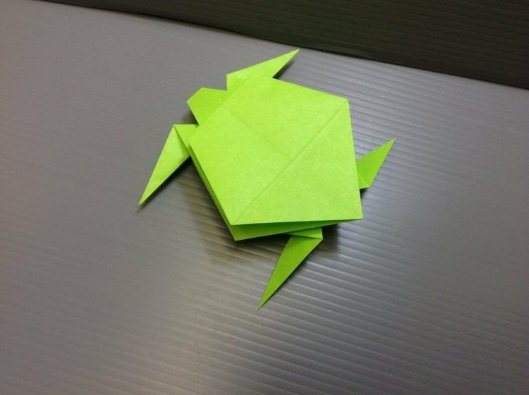 tinker origami djur sköldpadda grön gåva dekoration