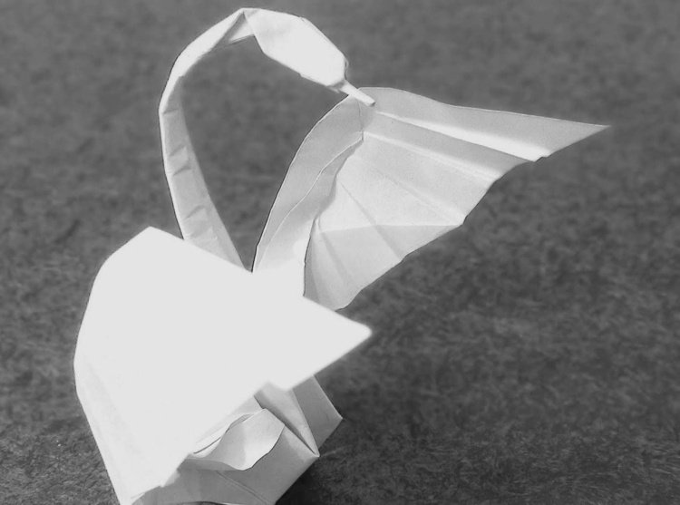 tinker origami djur romantisk scchwan fågelfigur