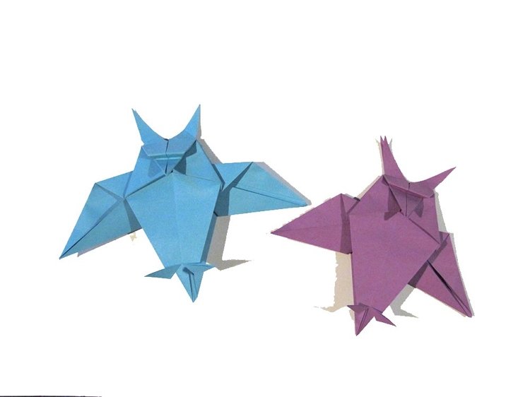 origami fågeluggla som betyder visdom