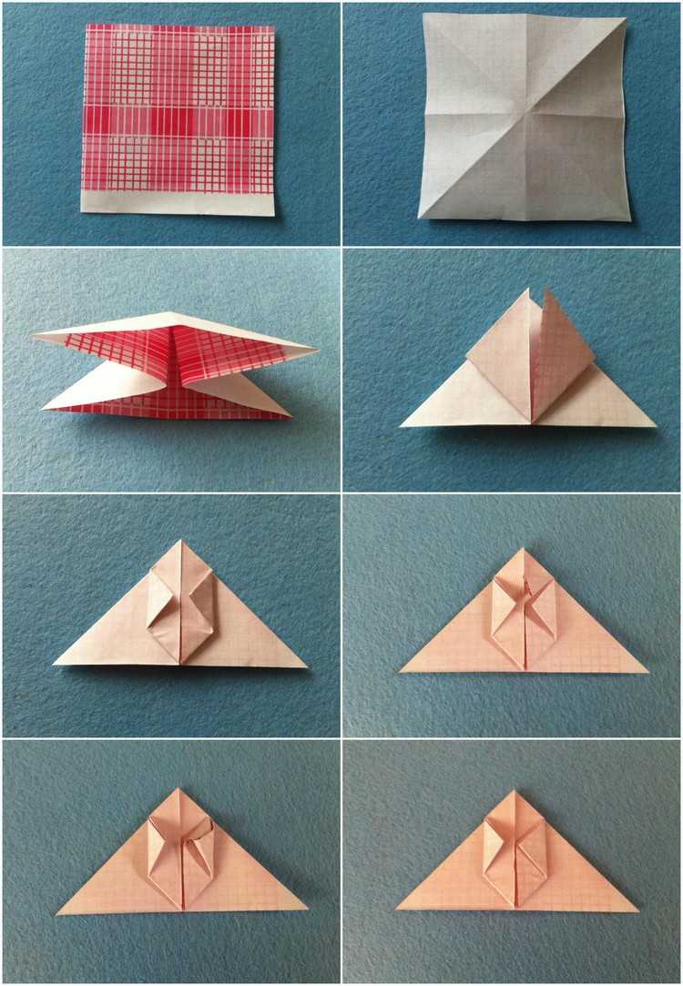 Origami för påskharen vikning instruktioner