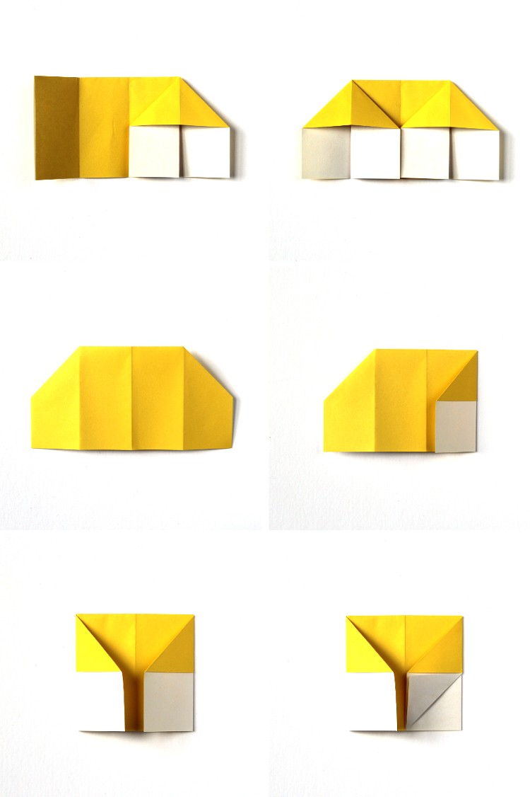 origami påskägg koppningsinstruktioner steg