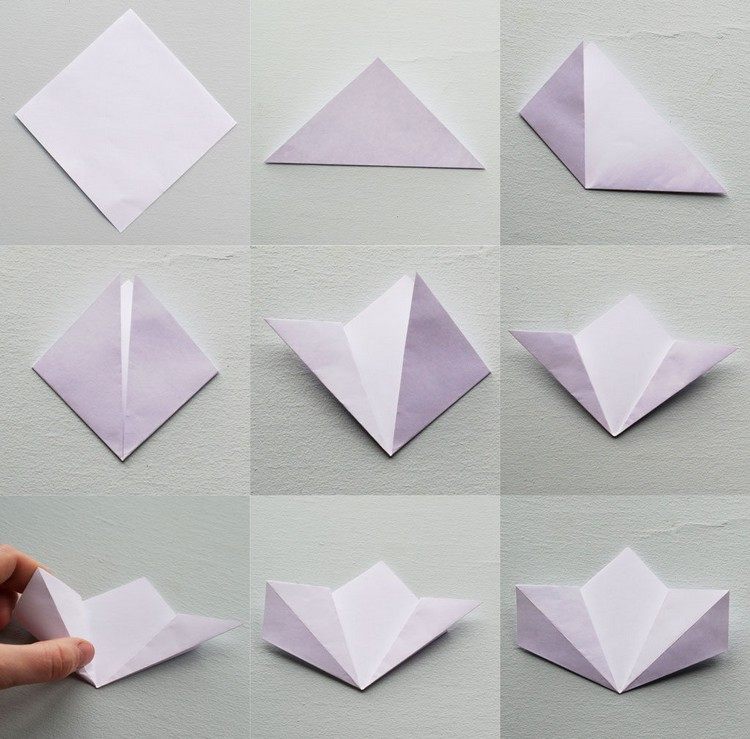 origami-påsk-vår-blomma-vikning-teknik-instruktioner