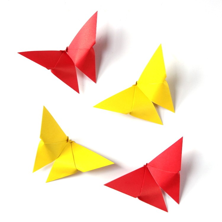 origami-påsk-vår-fjärilar-veck-färgglada