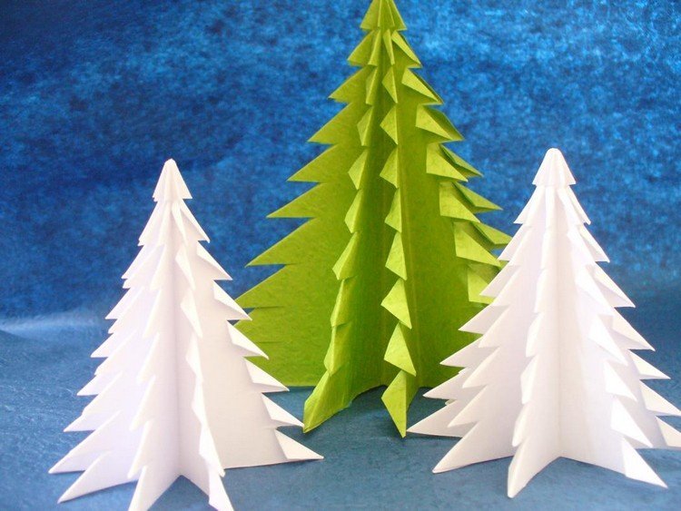 origami-jul-vikning-jul-träd-sax