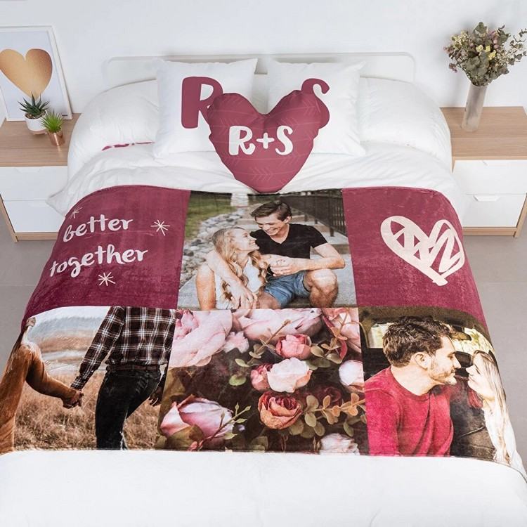 Personliga sängkläder med foton Originalfotopresenter