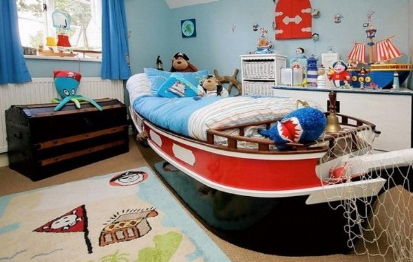 Teman rum nautisk matta båt säng design