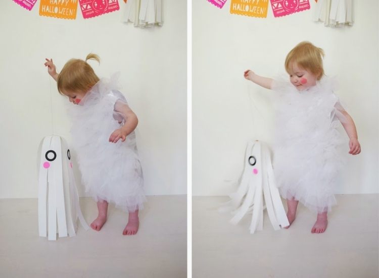 barn-karneval-kostymer-vita-tuell-småbarn-flicka-spöken