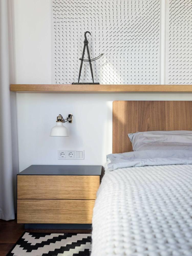 idé vinställdesign sängbord i modern stil sängmattor