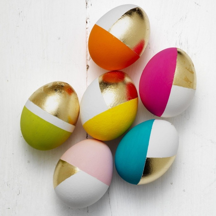 kreativ-dekoration-påsk-ägg-färgstark-matt-blank-metallisk-guld-skimmer