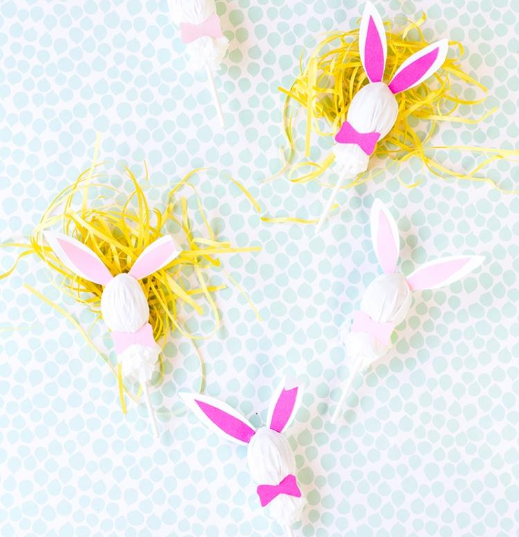 Påsk-dekorationer-pyssel-med-barn-origami-påsk-kaniner