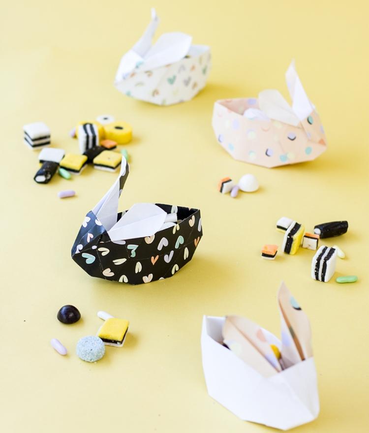 Påsk-dekorationer-pyssel-med-barn-vik origami