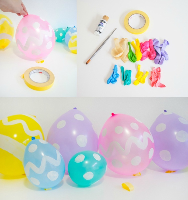 tinker ballonger påsk dekoration dekoration påskägg färg
