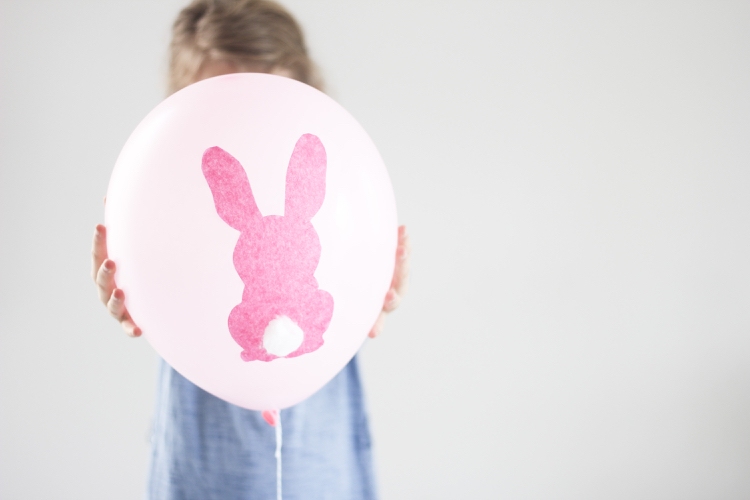 tinker ballonger barn påsk dekoration kanin bomull bollar