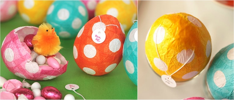 tinker ballonger påsk dekoration påskägg papper instruktioner
