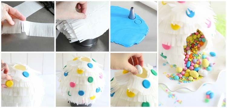 tinker ballonger påsk dekoration ätbara pinata instruktioner