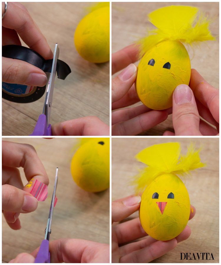 Gör roliga påskägg och måla som kycklingar