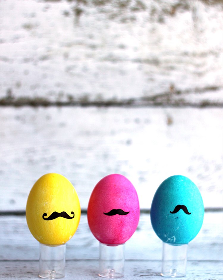 Påsk-ägg-färg-idéer-påsk-dekoration-hipster-mustasch-dekorera