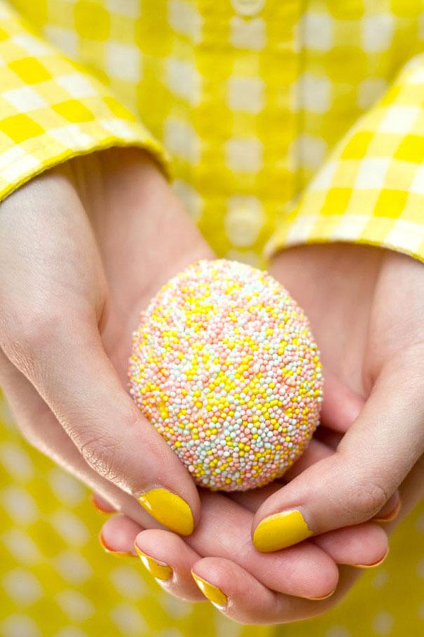 socker sprinklar färgglada ljusgula vita fläckar