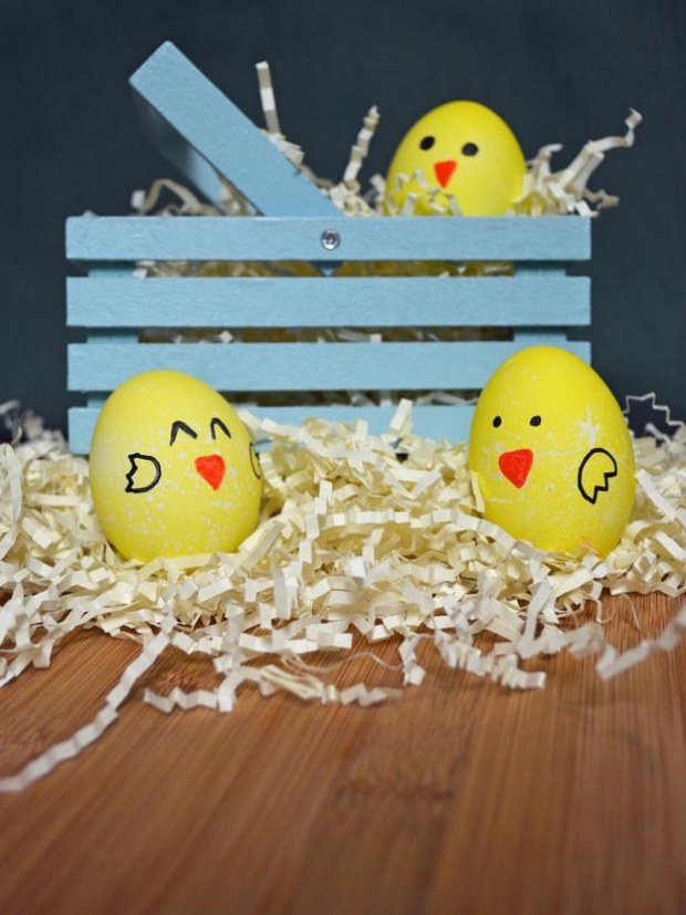 kärleksfulla påskägg kyckling idéer för hantverk med barn