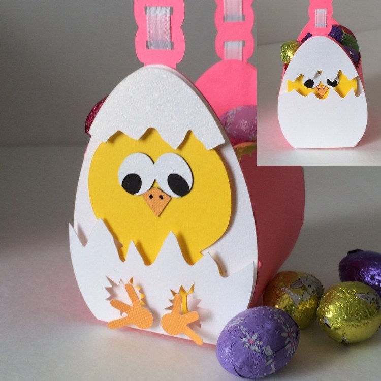 Påsk-gåvor-pyssel-papper-påse-kyckling-ägg