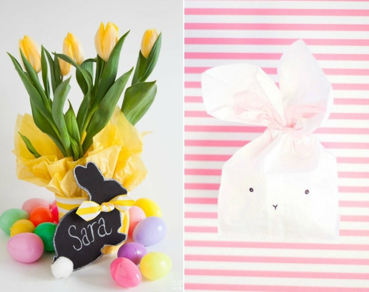 förpackning-påsk-gåvor-väska-papper-tulpaner-skylt-tavla-måla-plast-ägg