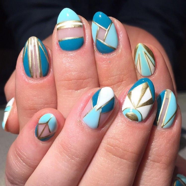 Blue Nail Designs Ideas Easter Nails Pictures