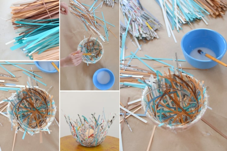 Att göra ett påskbo med småbarn - instruktioner för enkelt påskhantverk
