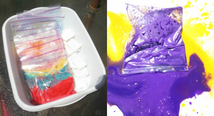 utomhusaktiviteter barn vår sommar målning väskor gatumålning recept