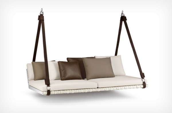 hängande lounge möbler trädgård hollywood swing stoppad sits