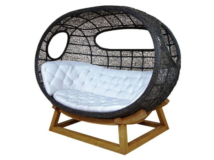 utomhus säng lounge onda möbler cocoon design warisan