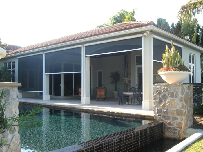 terrass solskydd transparent textilidé modern