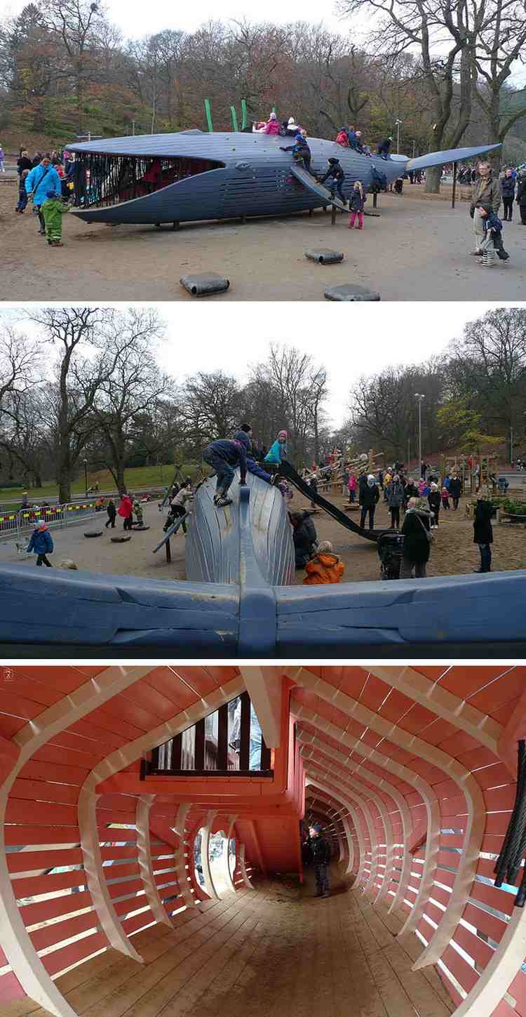 utomhus-lekplats-park-barn-blå-val-lek-enhet-klättervägg