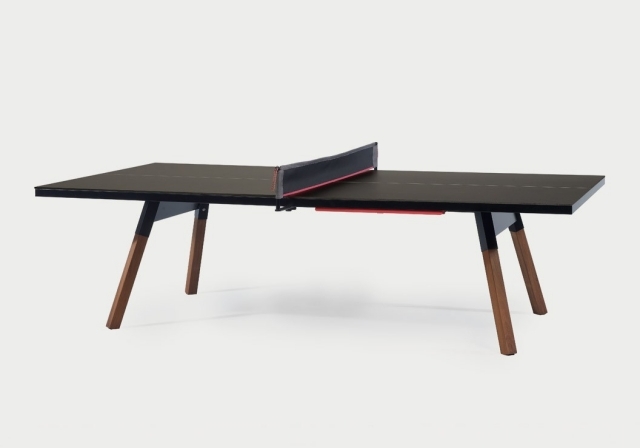 svart bordtennisbord kan användas universellt