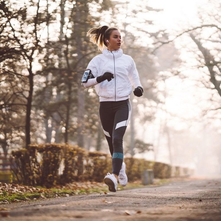 På vintern, hälsosamma jogging cardio träning utomhus tips