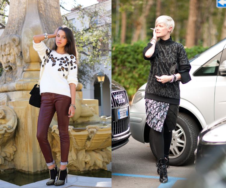 Ha på dig en tröja i leopardmönster med vårens outfits