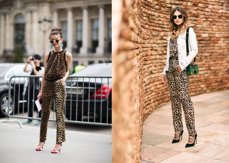 Leopard Print Jumpsuit Pumps White Jacket outfits