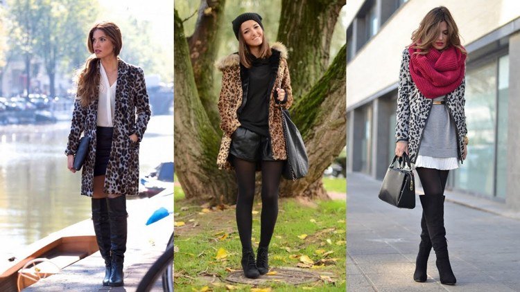 Outfits med leopardmönster tre varianter vår