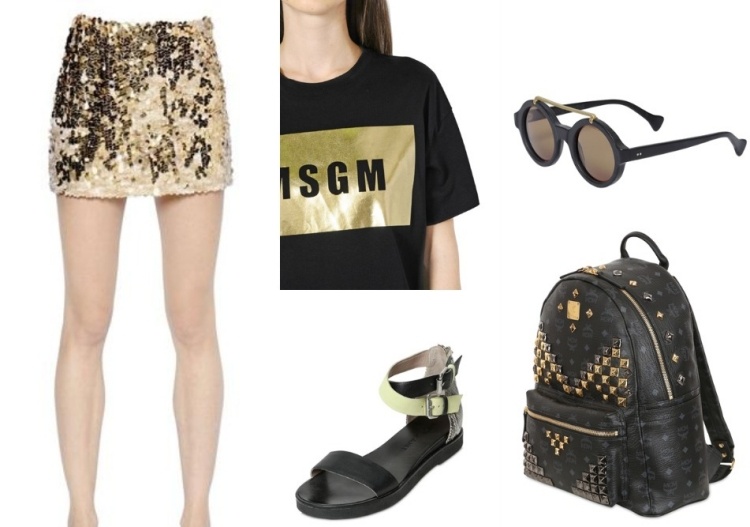 outfits-sommar-2015-mini-kjol-simonettaravizza-tshirt-msgm-sandaler-janet & amp; janet-glasögon-saturninoeyewear-ryggsäck-mcm