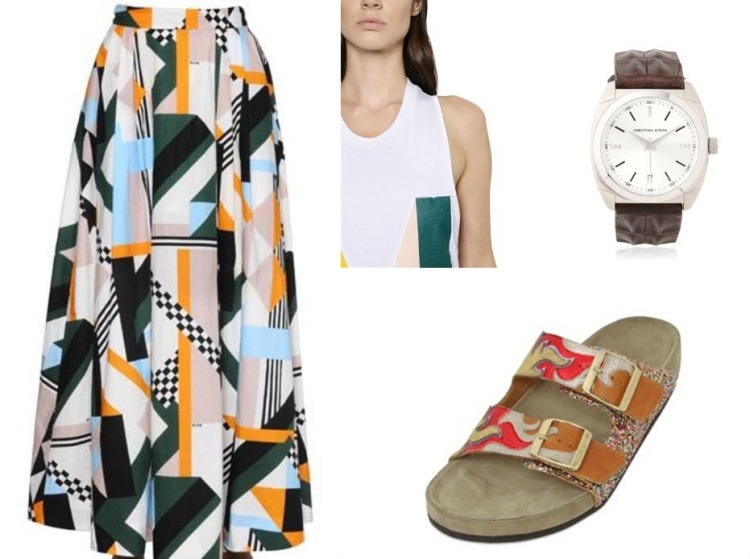 outfits-sommar-2015-maxi-kjol-topp-msgm-sandaler-isabelmarant-uhr-christiankoban