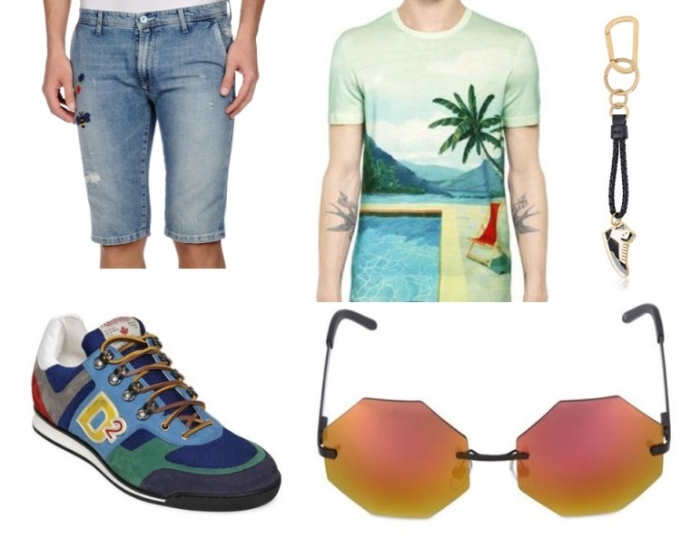 outfits-sommar-2015-sneaker-tshirt-dsquared-jeans-byxor-manuelritz-glasögon-gjutna-nyckelringar-salvatoreferragamo